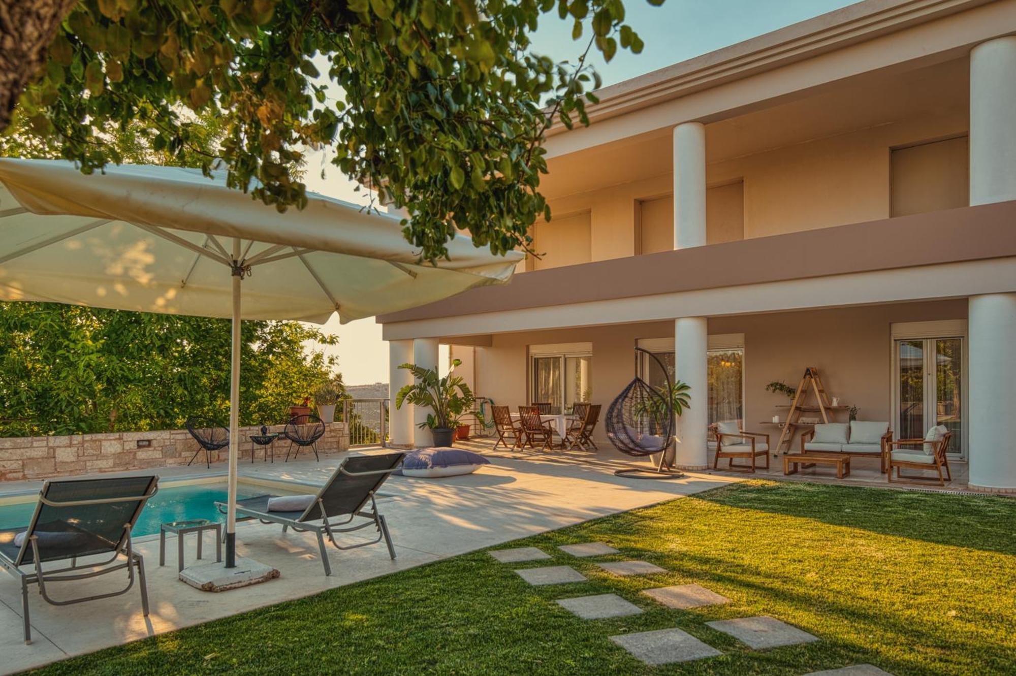 Blue Sky Villa In Crete Epano Vathia Екстер'єр фото