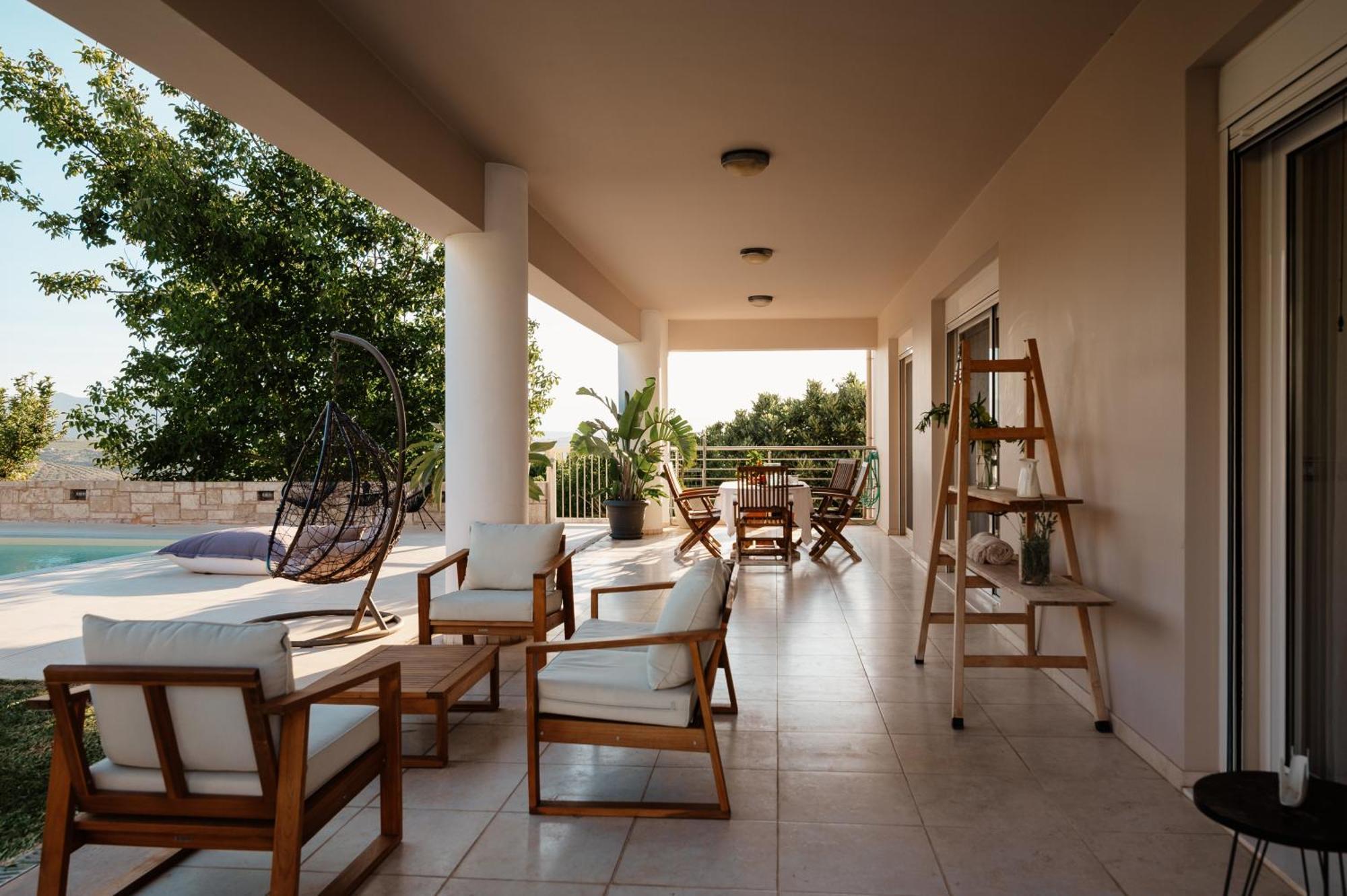 Blue Sky Villa In Crete Epano Vathia Екстер'єр фото