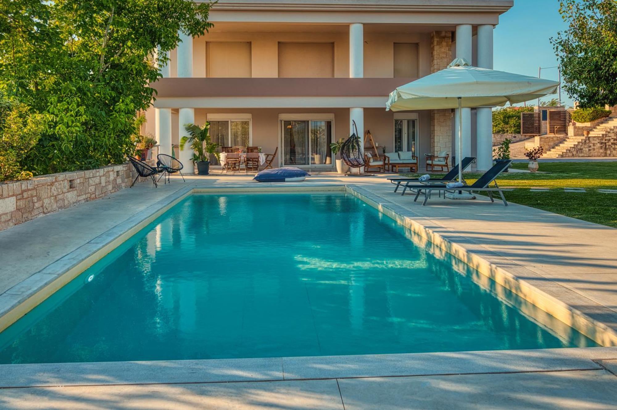Blue Sky Villa In Crete Epano Vathia Екстер'єр фото